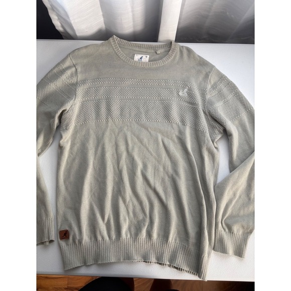 Kangol Knit Sweater Pullover Crew Neck Long Sleeve Casual Comfy Large - Picture 1 of 9